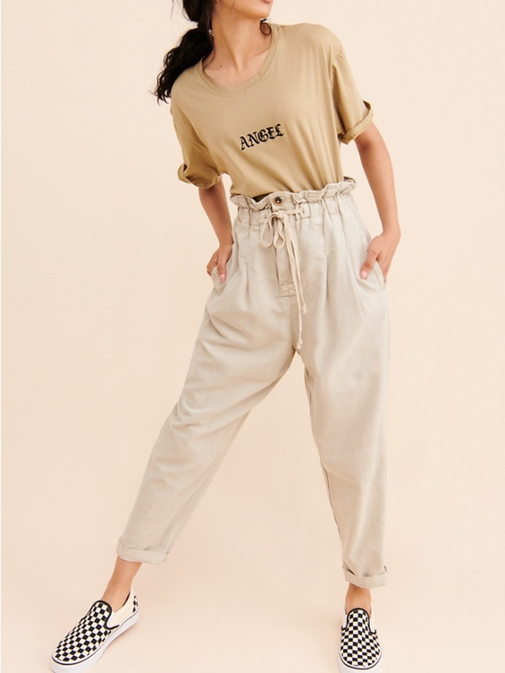Free People Margate Pleated Trouser Pants- Size Small